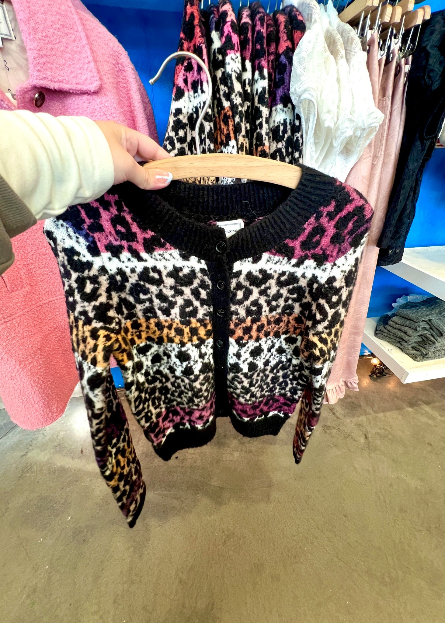 Maeve Crew-Neck Animal Print Cardigan Sweater at Anthropologie 

#LTKWorkwear #LTKHoliday #LTKSeasonal