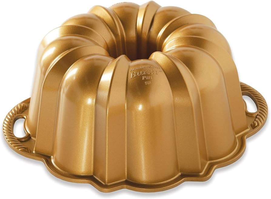 Nordic Ware Anniversary Bundt 12 Cup, Gold | Amazon (US)