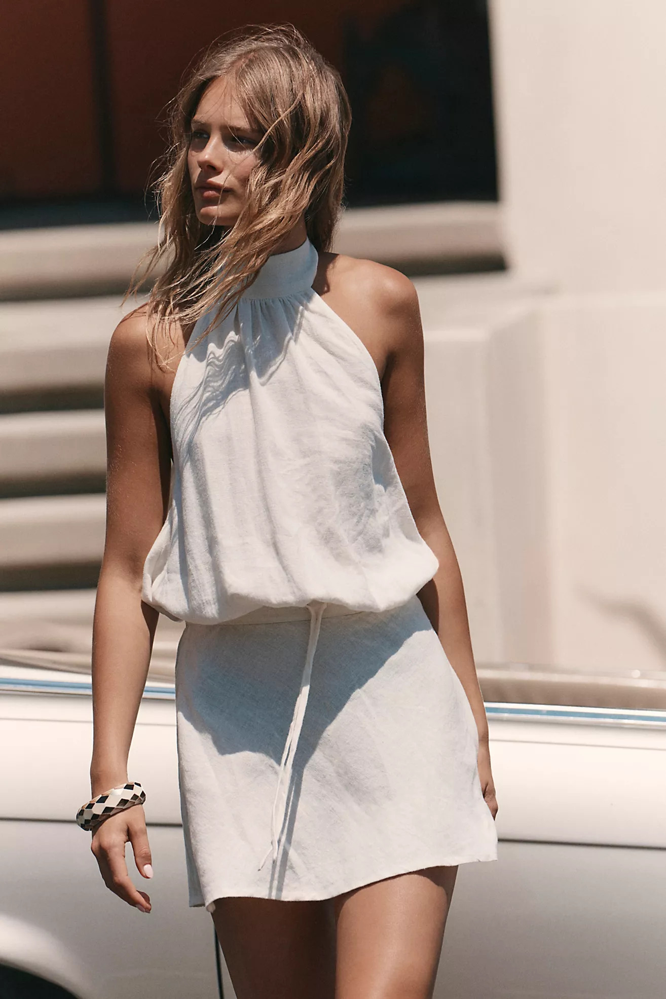 Sandshell Linen Drea Mini Dress | Free People (Global - UK&FR Excluded)