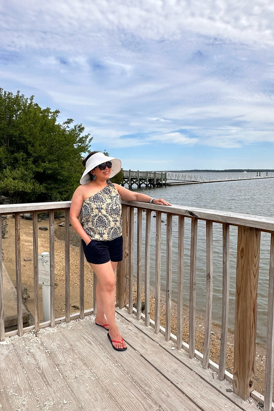 Summer top one shoulder with black pants great for vacation 

#LTKSummerSales