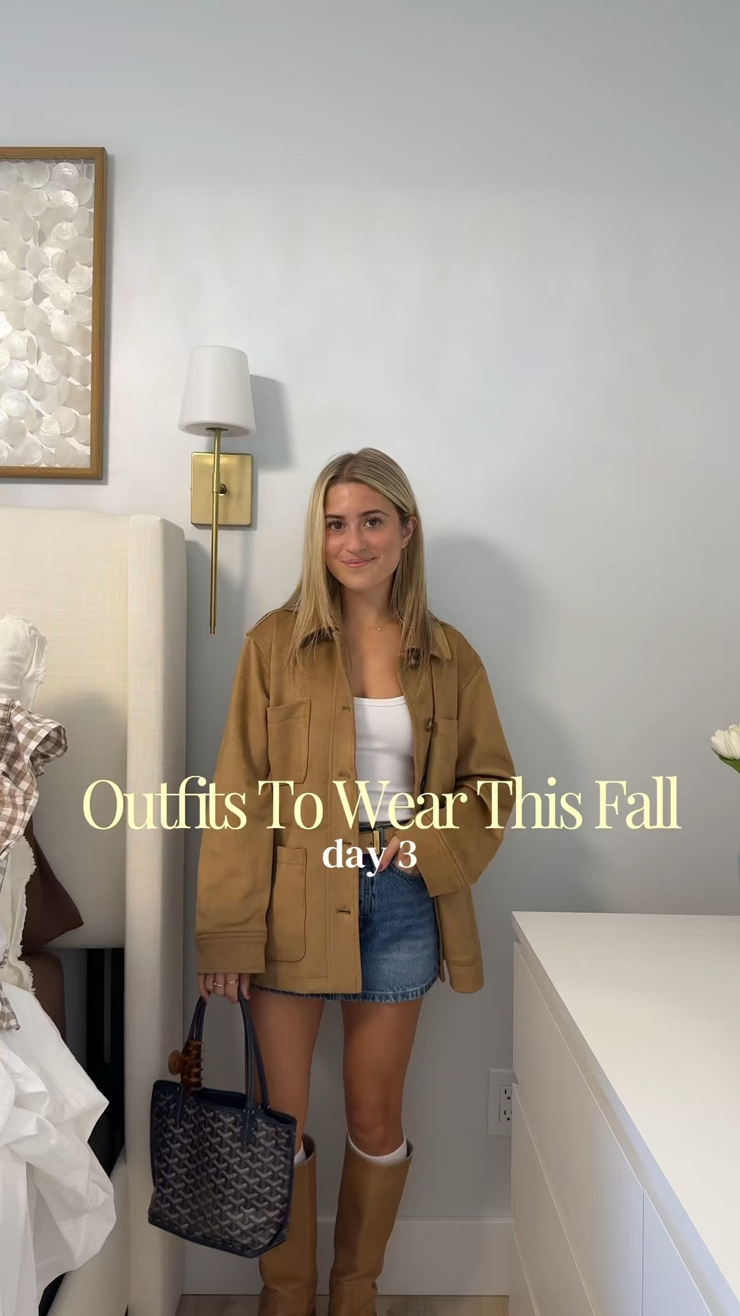 wearing a xs in jacket and tank, 23 in skirt!