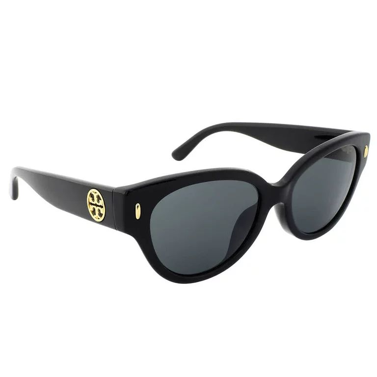 Tory Burch TY 7168U Plastic Womens Cat-Eye Sunglasses Black 52mm Adult - Walmart.com | Walmart (US)