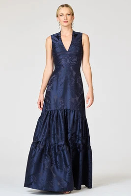 CELLA GOWN - DEEP OCEAN | Sachin and Babi
