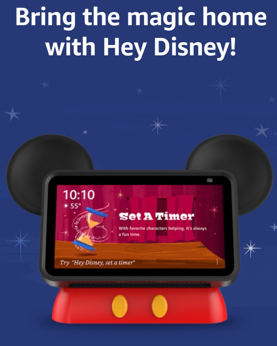 IT IS HERE! Amazon and Disney have paired up and now your Amazon Alexa Echo devices can add some pixie dust into your life . You could play disney trivia, you could wake up to magical alarms and weather announcements, or you could add some dream like soundscapes to your day! Can you imagine cooking dinner and hearing Disney Park background music?! $5.99 fee for magic added to all your devices…heck yes! A d don’t get me started on this adorable stand!!! It reminds me of the old school VHS tvs disney made!!!

#LTKkids #LTKfamily #LTKFind