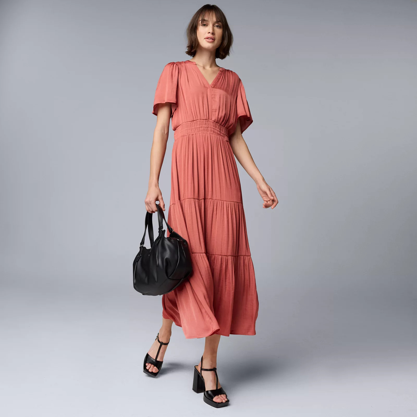 Women's Simply Vera Vera Wang Maxi Fem Dress | Kohl's