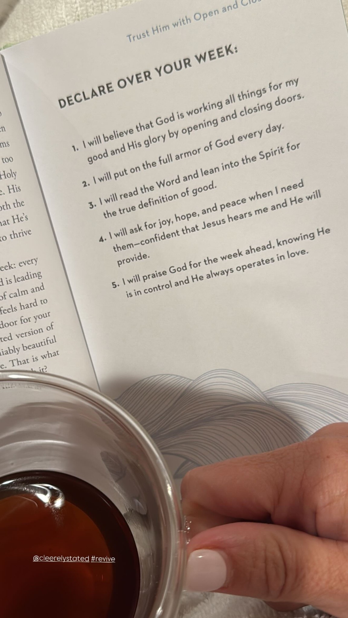 trusting Him with open & closed doors….

@cleerelystated #revive

#LTKmomlife #LTKHome #LTKdayinmylife