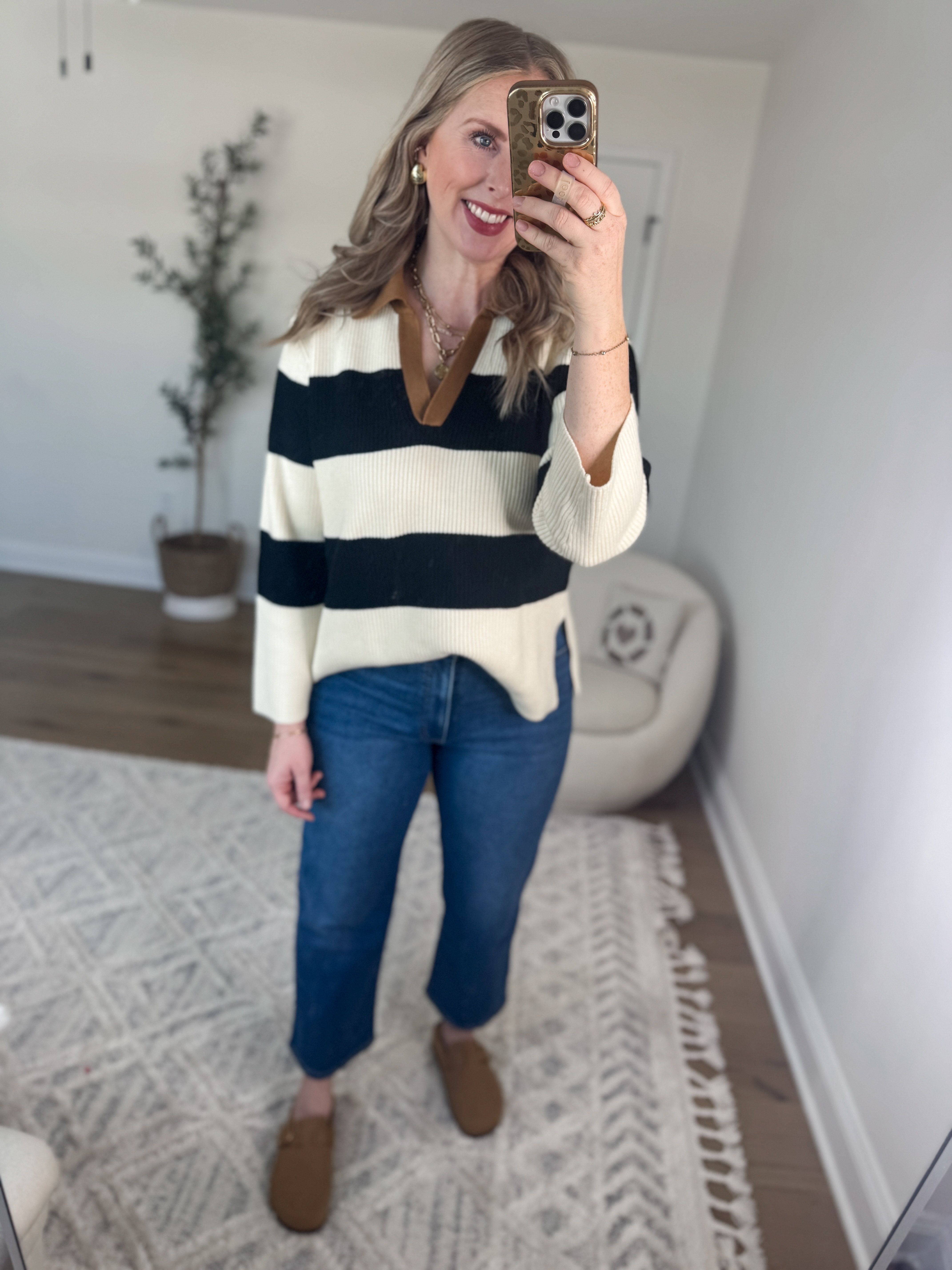Daily try on, Target try on, Target outfit, striped sweater 

Medium 

#LTKSeasonal #LTKStyleTip #LTKFindsUnder50
