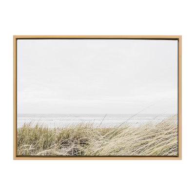 23" x 33" Sylvie East Beach Framed Canvas by Amy Peterson Natural - Kate & Laurel All... | Target