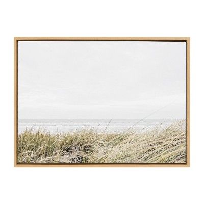 23&#34; x 33&#34; Sylvie East Beach Framed Canvas by Amy Peterson Natural - Kate &#38; Laurel All... | Target