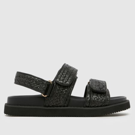 Womens Black schuh Tiesha Footbed Sandals | schuh | Schuh