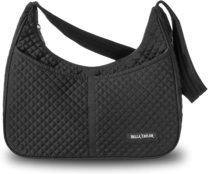 Bella Taylor Blakely - Hobo Shoulder Bag for Women - Lightweight Quilted Fabric Purse with Pocket... | Amazon (US)