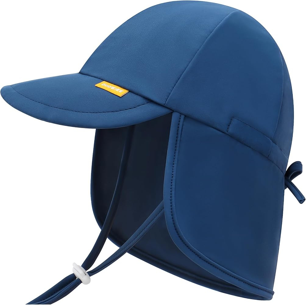 Adjustable Baby Sun Hats with UPF50+ & Neck Flap Protection - Perfect Swim & Play Toddler Hat for... | Amazon (US)