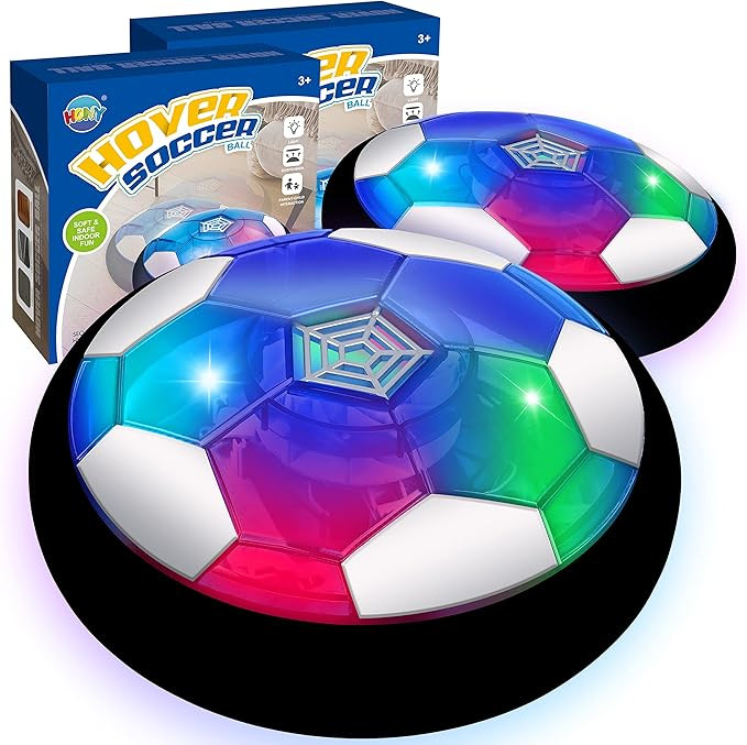 Hover Soccer Ball Toys for Boys, 2 Soccer Balls with Soft Foam Bumpers﻿, Indoor Outdoor Air Flo... | Amazon (US)