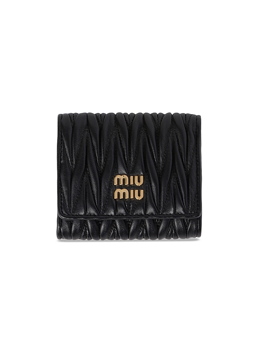 Women's Small Matelasse Nappa Leather Wallet - Black | Saks Fifth Avenue
