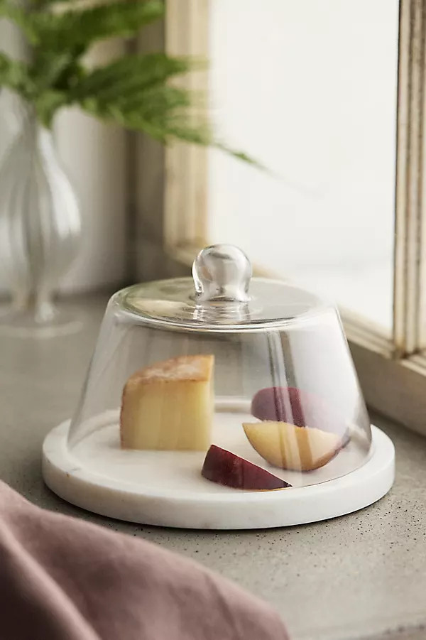 Marble Serving Board with Cloche | Anthropologie (US)