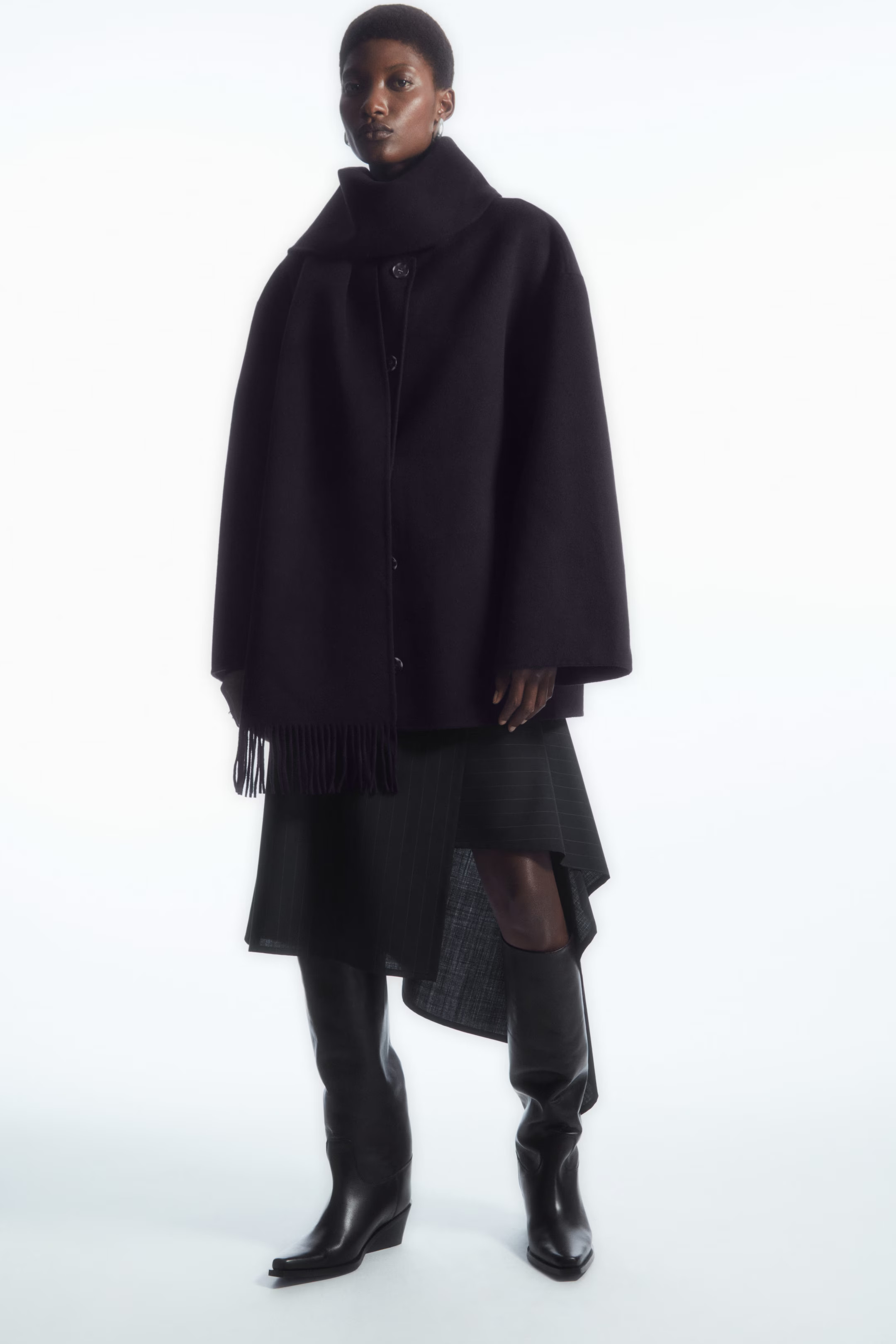 OVERSIZED WOOL-BLEND SCARF JACKET | COS (AU)
