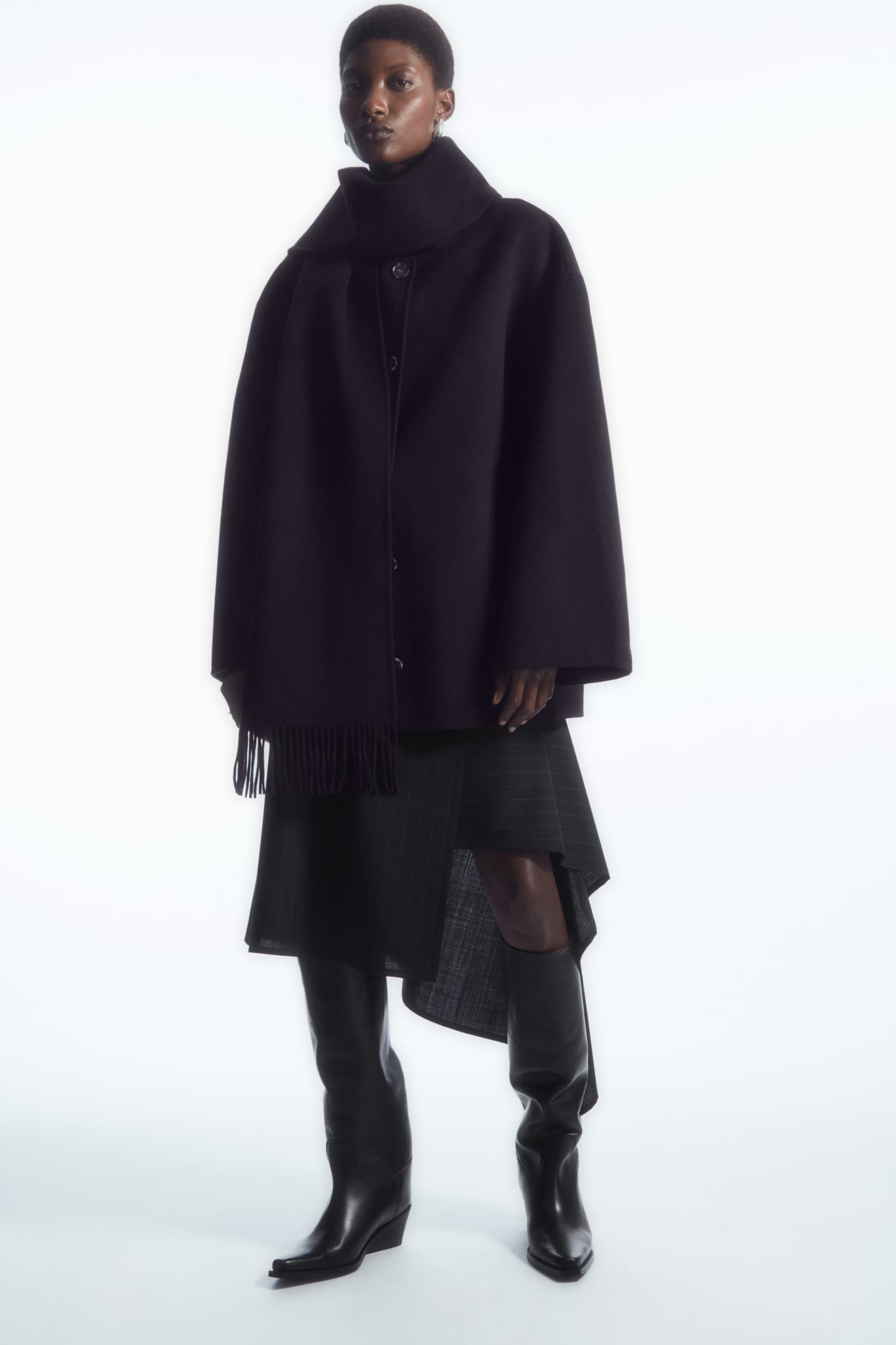 OVERSIZED WOOL-BLEND SCARF JACKET | COS (ANZ)