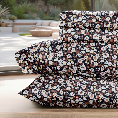 Delicate Blossoms Floral Patterned Ultra-Soft 4 Piece Bed Sheet Set - Becky Cameron, Floral Dream... | Target