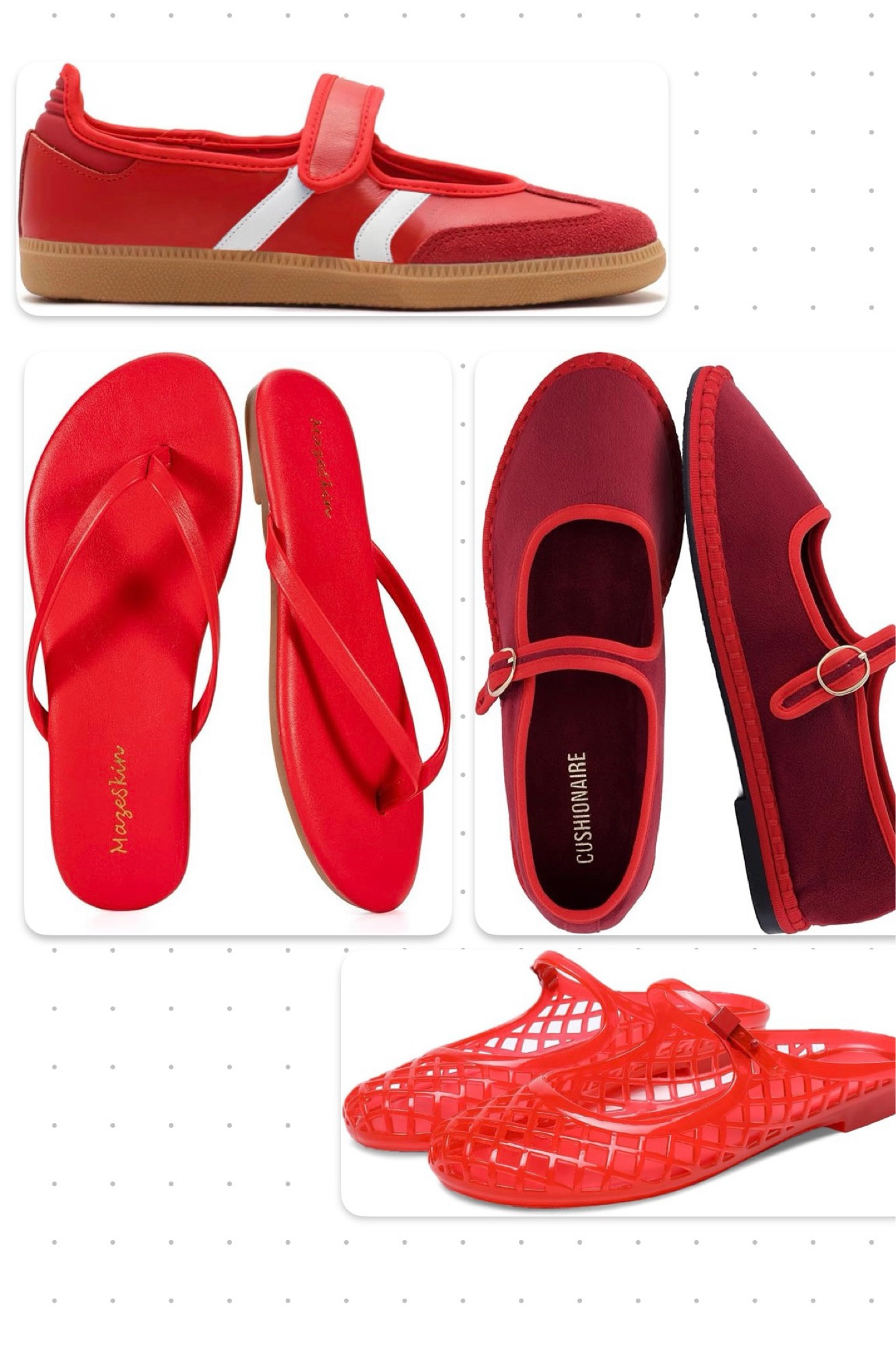 Red summer shoes!❤️