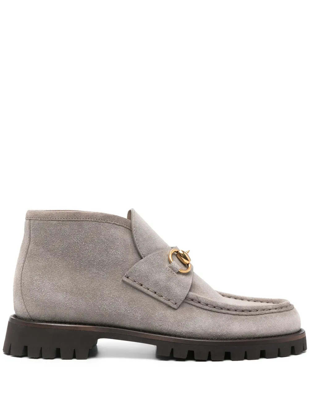 Gucci Horsebit Ankle Boots | Grey | FARFETCH | Farfetch Global