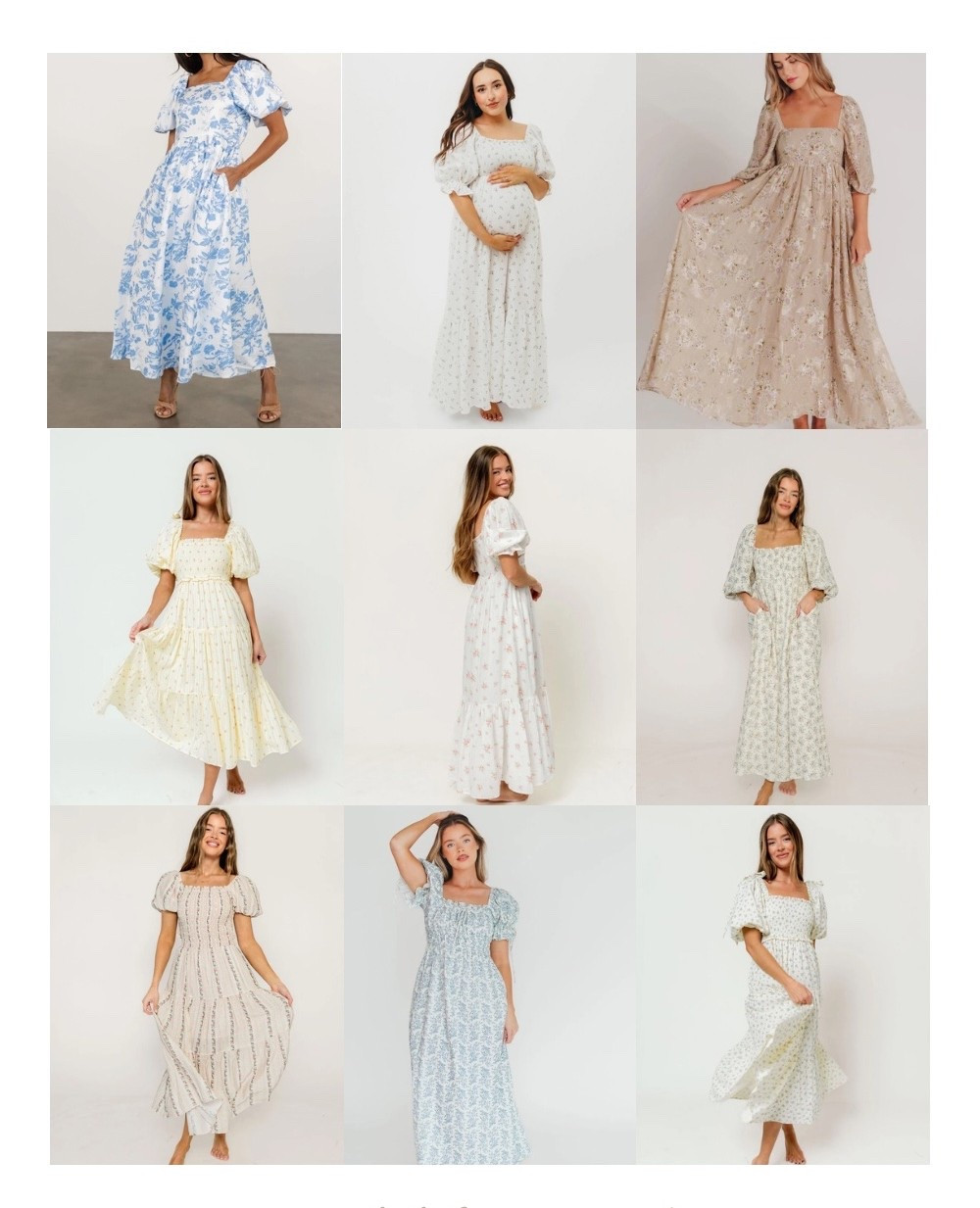 Floral spring dresses that are perfect for family photos, Easter or a spring baby shower or bridal shower 🌸 

A maxi dress photographs perfectly for flowy movement.

#LTKBaby #LTKmomlife #LTKBump