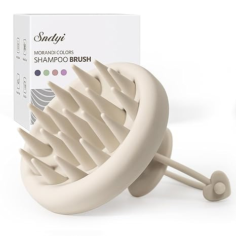 Sndyi Silicone Scalp Massager Shampoo Brush, Hair Scrubber with Soft Silicone Bristles, Scalp Scr... | Amazon (US)