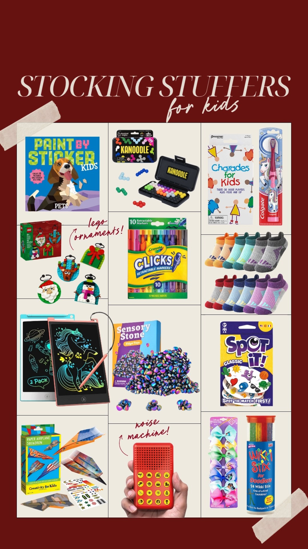 Stocking stuffers for the kids! Everything is under $15 and not just junk they'll use for a day and forget about! Some of our craft favorites, toys, and family games! Tried to stay away from tech stuff! 

Kids stocking stuffers, kids toys, kids gifts, kids gift guide, Christmas gifts for kids, under $15 gifts for kids 

 #LTKGiftGuide #LTKSeasonal #LTKKids
