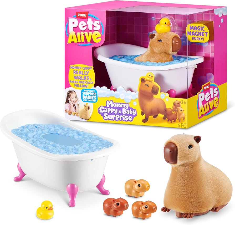 Pets Alive Mommy Capybara and Baby Surprise by ZURU | Amazon (US)