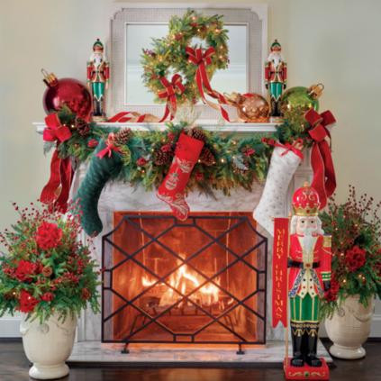 Flag Staff LED Nutcracker | Frontgate