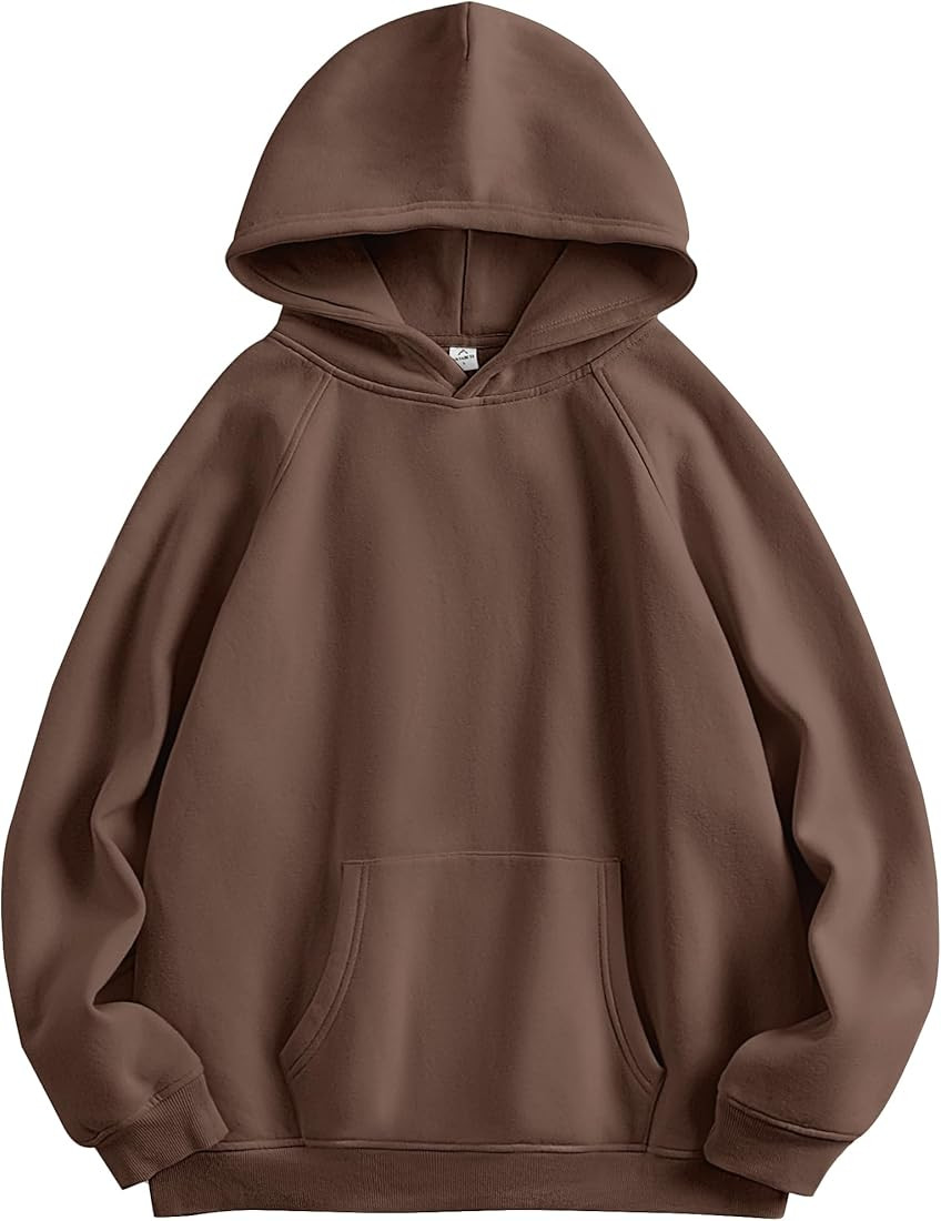 Women Hoodies Fleece Oversized Sweatshirt Casual Basic Long Sleeve Athletic Workout Pullover Fall... | Amazon (US)