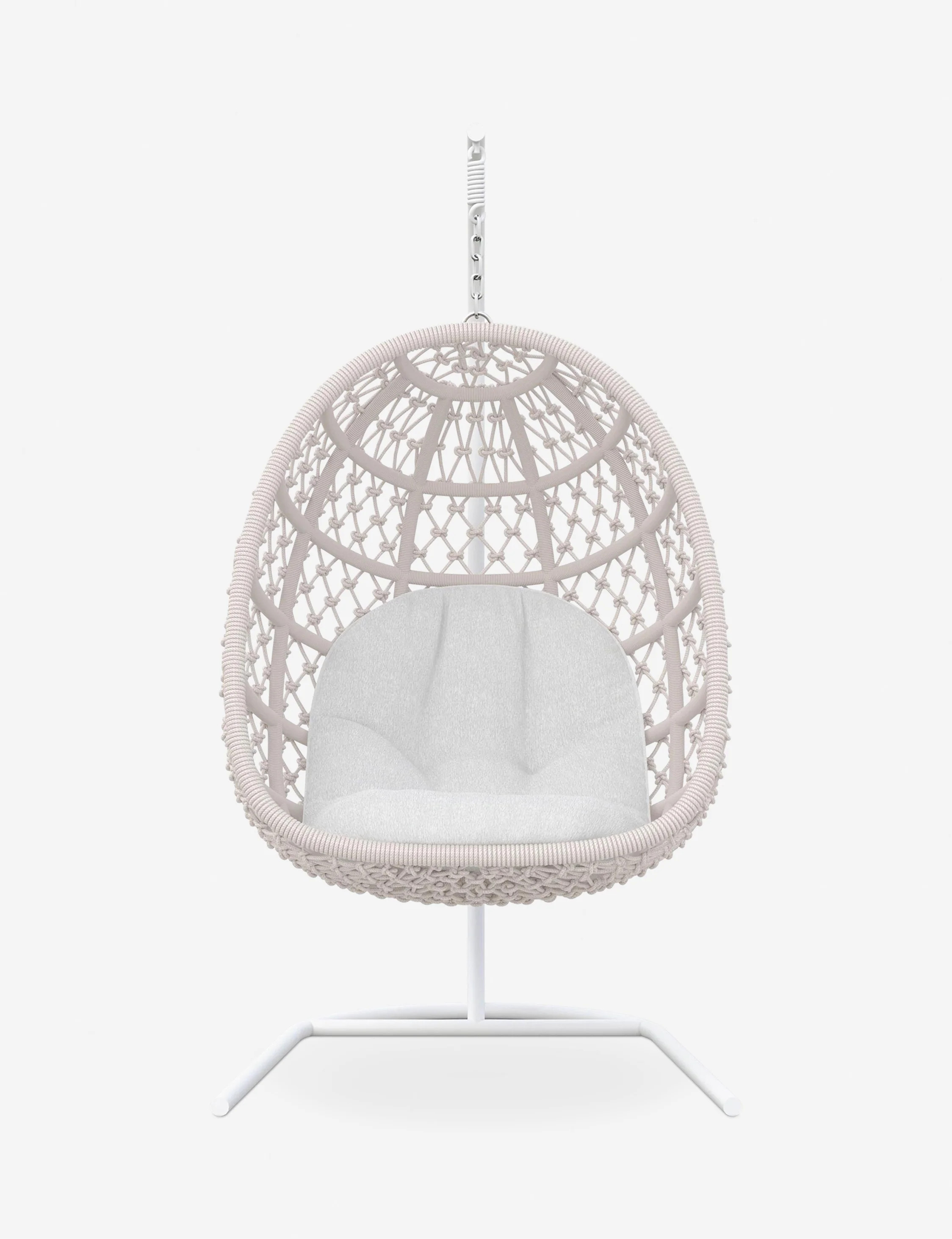 Gibbs Indoor / Outdoor Hanging Chair, White | Lulu and Georgia 