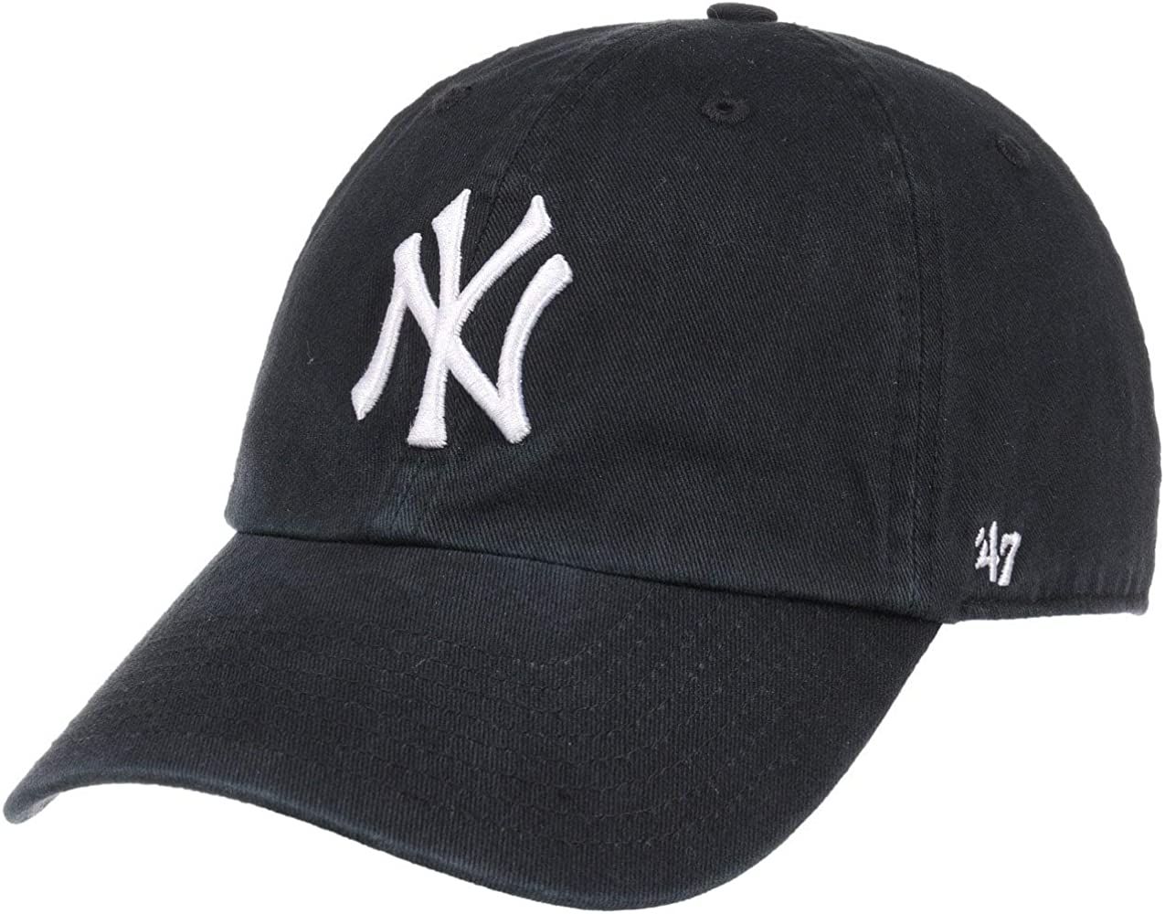 '47 MLB New York Yankees Brand Clean Up Adjustable Cap, One Size, Black | Amazon (US)