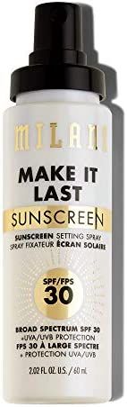 Milani Make It Last Sunscreen Setting Spray with SPF30 - Makeup Primer and Setting Spray with Sunscr | Amazon (US)