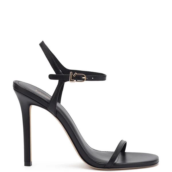 Venus Sandal In Black Leather | Larroude
