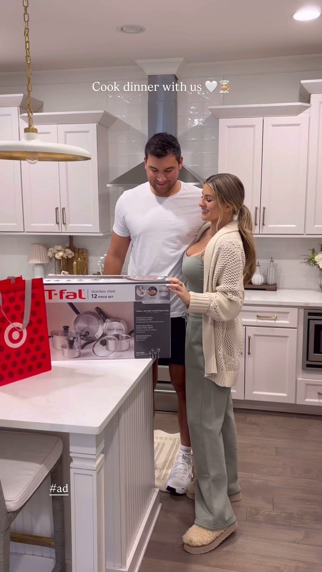 #ad A cozy dinner at home kind of night 🤍👩🏼‍🍳 Using my @tfalusa pans to make Burrata Basil Chicken! 🫶🏼 I love how simple & reliable these pans are for everyday cooking - perfect for busy weeknights and available at @target ! You can shop them below! #GiftedbyTfal #TfalCreator #TargetPartner #Target 
BURRATA BASIL CHICKEN: 
You need:
Chicken breasts, flour, egg, breadcrumbs, cherry tomatoes, garlic, lemon juice, white wine, burrata, basil, and balsamic glaze! 
Bread the chicken and start with flour, followed by egg, and then breadcrumbs. Add oil to pan and cook through on both sides.
Once chicken is fully cooked, add tomatoes to pan and blister! After they have cooked for a few minutes, add garlic, lemon juice, and white wine.
Plate chicken with tomato mixture, fresh burrata, balsamic glaze, and fresh basil! You can also add pasta on the side. Enjoy 🤍 @shop.ltk #liketkit


#LTKfoodie