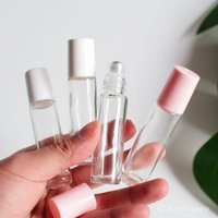 1-1000Pcs 5Ml 10Ml Clear Glass Essential Oil Roller Bottle, Diy Perfume Roll On White Pink Wholesale | Etsy (US)