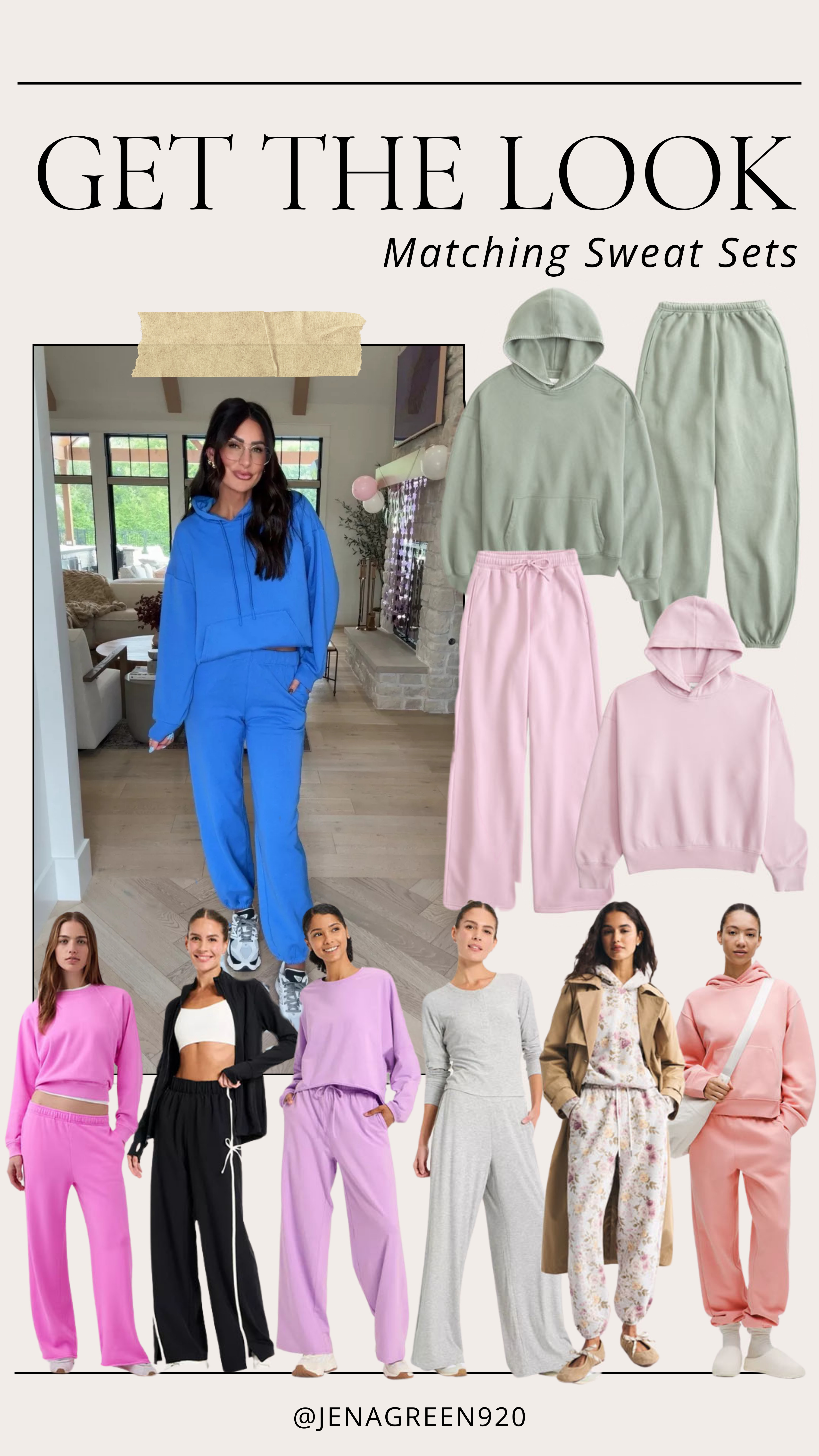 Get the Look Matching Sweat Sets | Sweatshirt & Sweatpants | Winter Uniform 

 #LTKSeasonal #LTKHome #LTKFindsUnder100