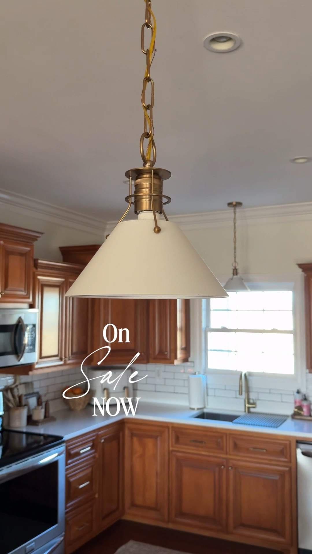 When you have expensive taste, but are on a budget! 🤩 $1299?! I don’t think so! I found these dreamy pendants on Wayfair & have been so happy with them. 

They come in different size options and also black. The gold tone is perfection! 👌

#LTKHome #LTKSaleAlert