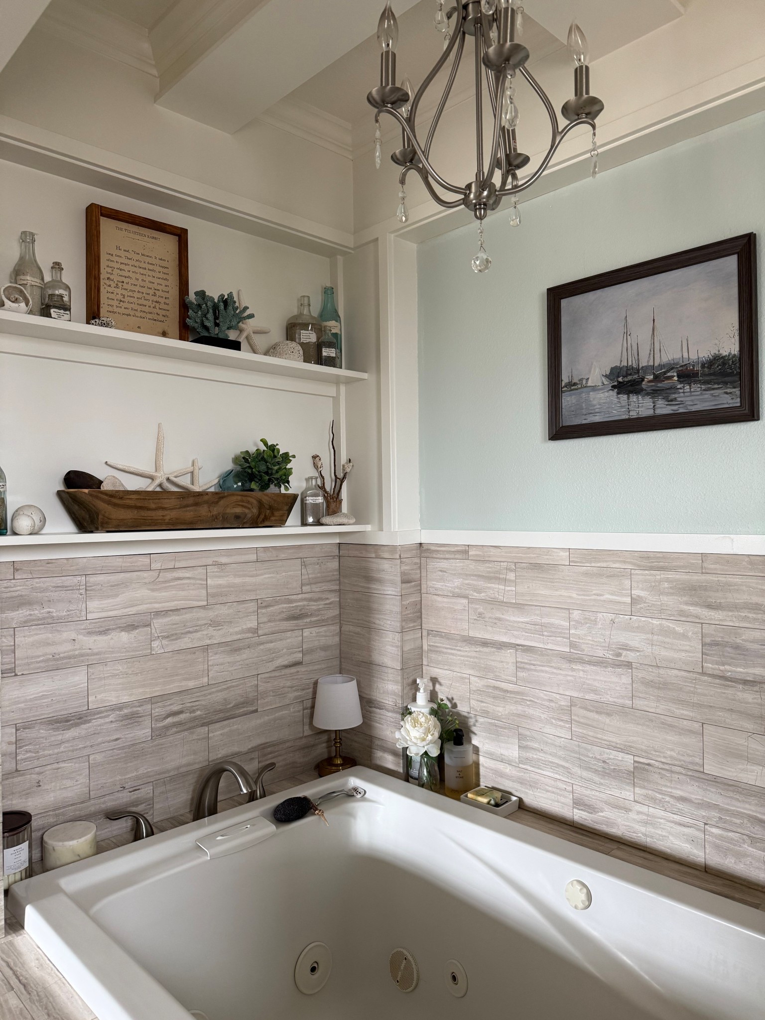 Coastal cottagecore bathroom refresh 🌊
Soft blues, warm neutrals, natural textures, and vintage-inspired details come together in this coastal chic bathroom refresh. A light, airy take on cottagecore with relaxed seaside charm—perfect for anyone who loves coastal home decor, timeless bathroom styling, and calm, collected spaces that feel both fresh and lived-in. 

#LTKSeasonal #LTKHome #LTKdayinmylife