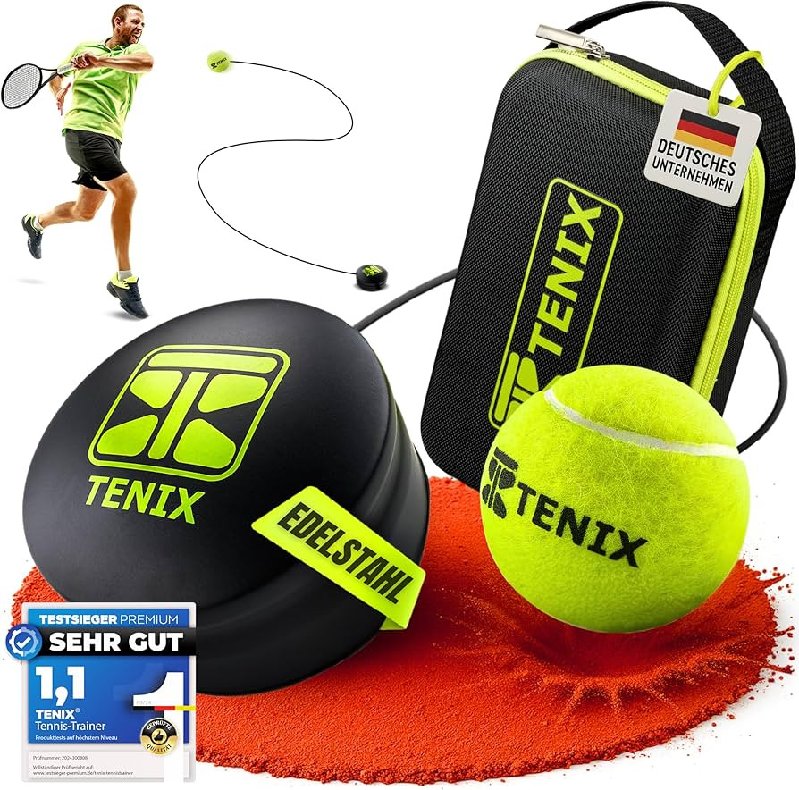 TENIX® Tennis-Trainer Set [mit Power-Grip-System] Tennis Trainingsgerät für Kinder & Erwachsen... | Amazon (DE)