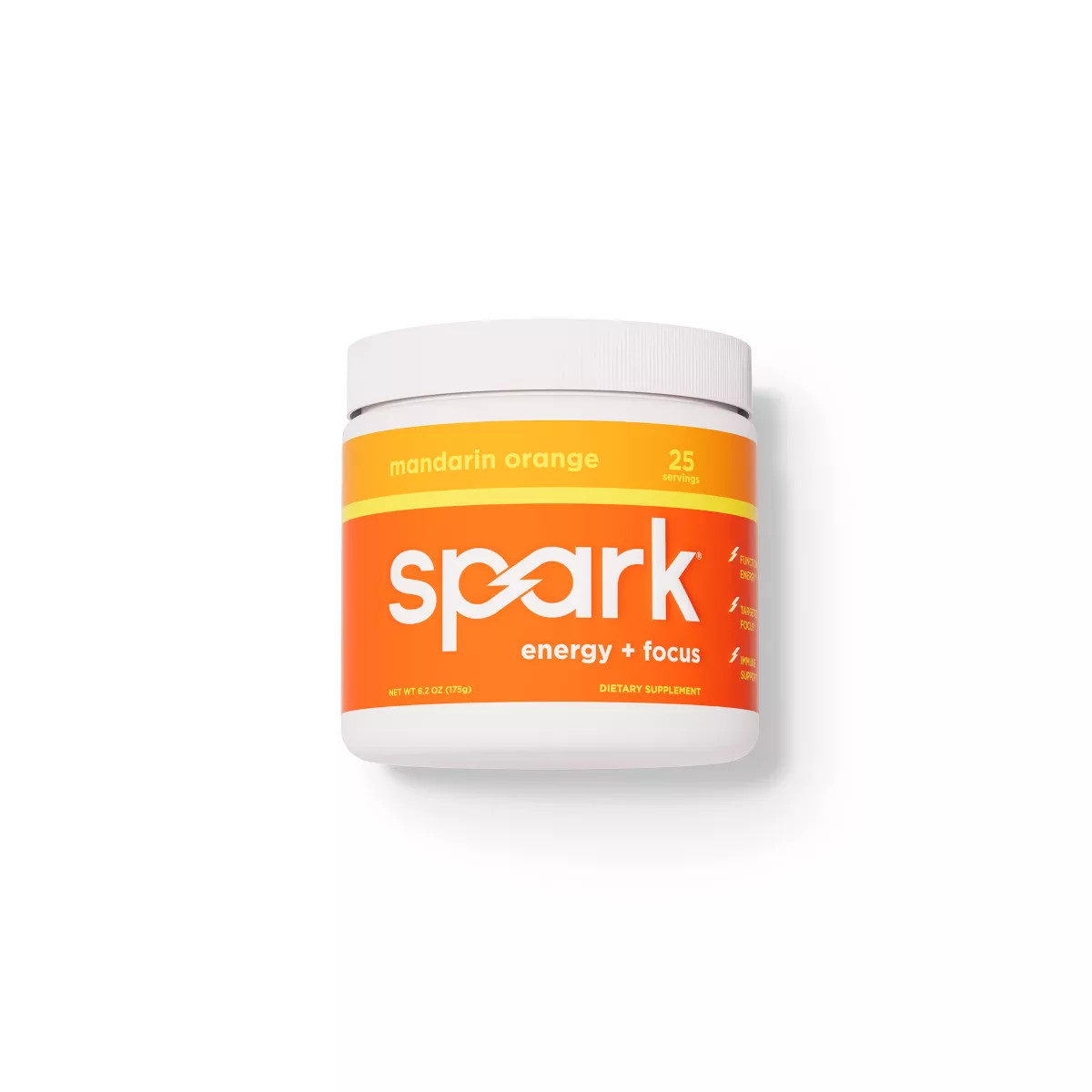 Spark Energy + Focus Drink Mixes Canister - Mandarin Orange - 6.2oz/25 Servings | Target