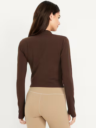 StudioSmooth Crop Full Zip | Old Navy (US)