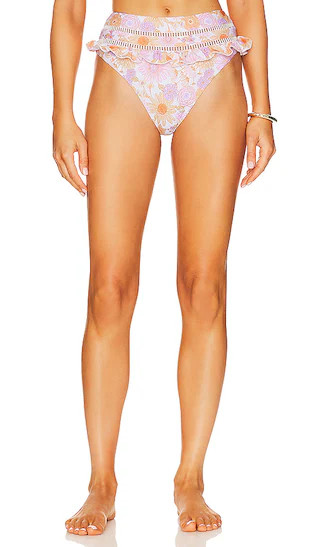 Iyanna High Waist Bottom in Lilac Retro Floral | Revolve Clothing (Global)