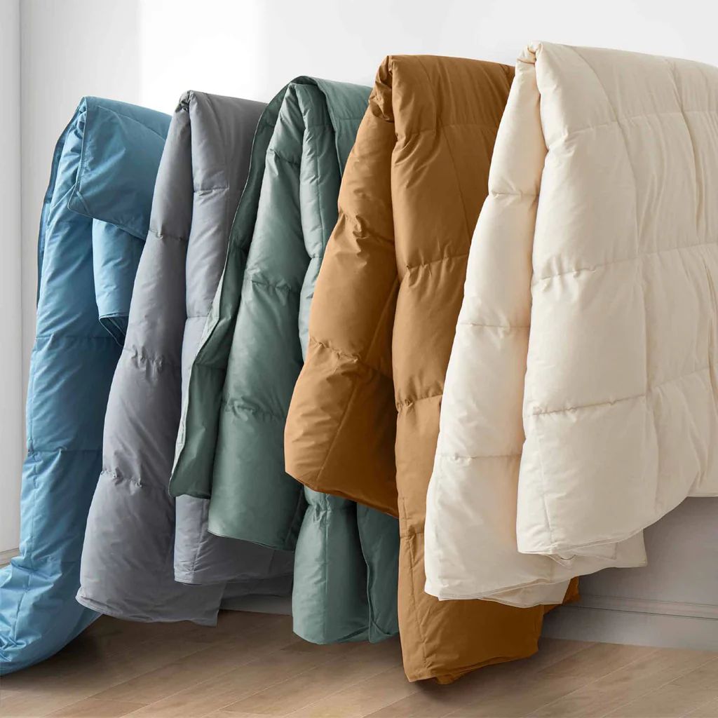 All Season Organic Cotton Comforter Filled with Down and Feather Fiber | Puredown.Inc