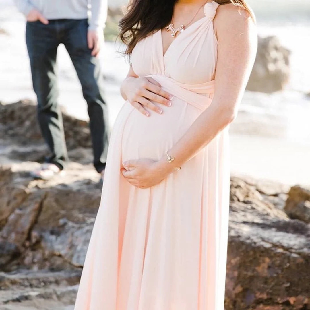 Floor Length LONG Ball Gown Maternity Dress Photoshoot Maxi Infinity Dress Formal Pregnant Brides... | Etsy (Global)