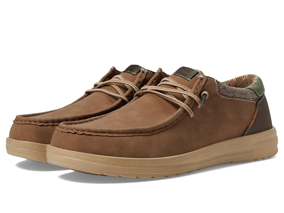 Hey Dude Paul Men's Shoes Nut : 9 M, Leather | Zappos