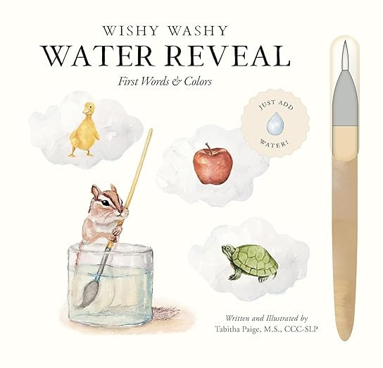Wishy Washy (Water Reveal Edition): A Reusable Water Reveal Activity Book Teaching First Words an... | Amazon (US)