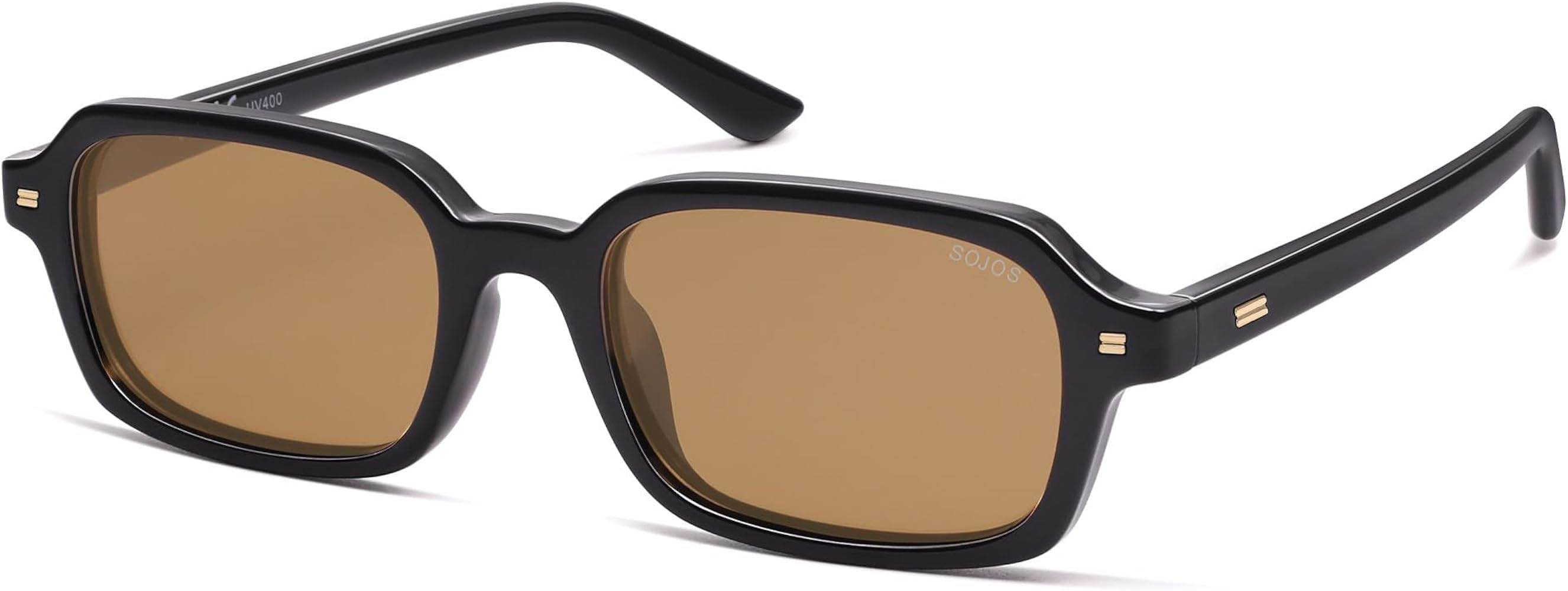 Amazon.com: SOJOS Trendy Rectangle Polarized Sunglasses Womens Mens, Small Retro Fashion Thin Sli... | Amazon (US)