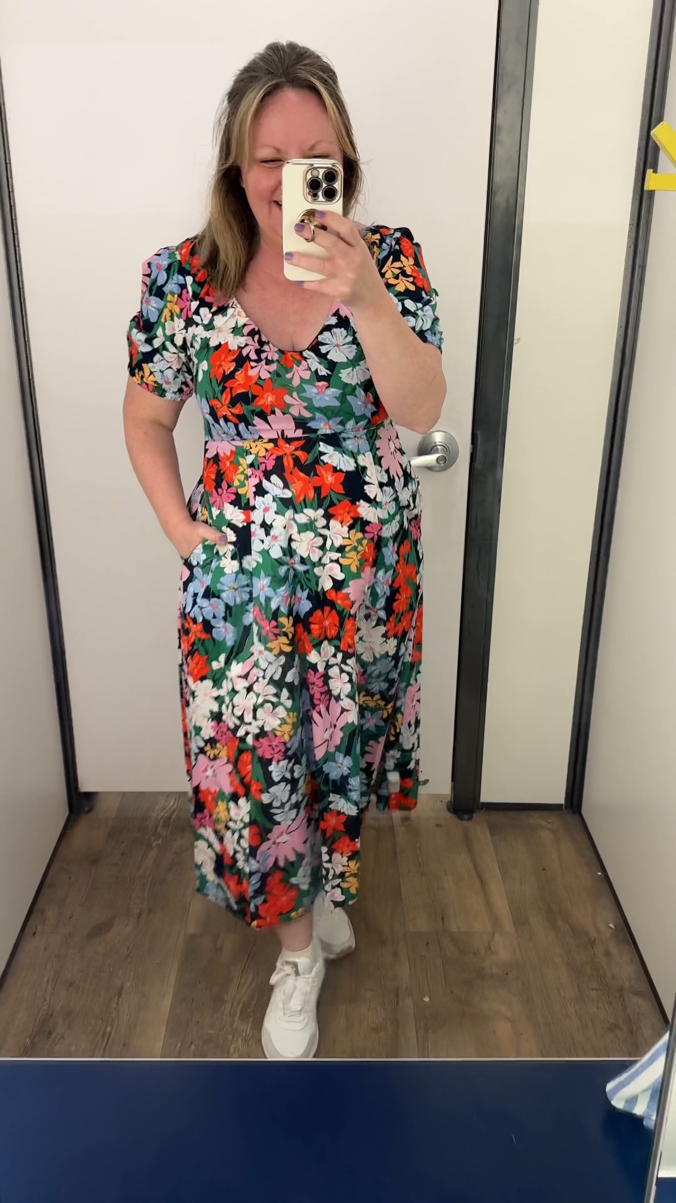 XL green dress but could have worn M/L; large striped dress but needed XL; medium floral dress; medium jumpsuit but would prefer large 

#LTKmidsize #LTKfindsunder50 #LTKSpringSale