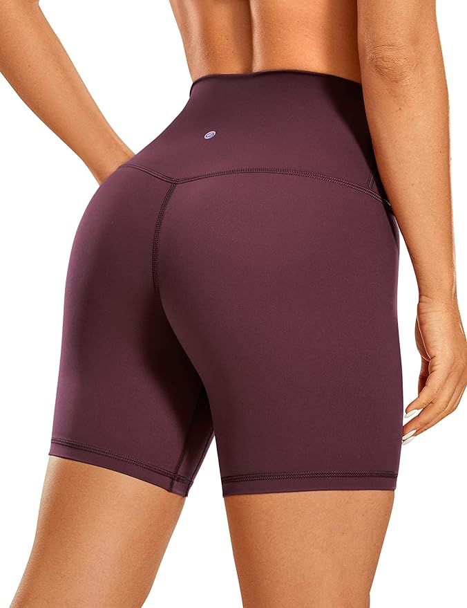 CRZ YOGA Women's Naked Feeling Biker Shorts - 3'' / 4'' / 6'' / 8'' / 10'' High Waisted Yoga Work... | Amazon (US)